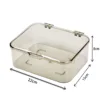 Flip-top light gray storage box [Small size]