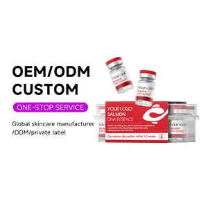 OEM Anti Wrinkle Whitening Moisturizing Facial Serum Hyaluronic Acid Anti-aging Vitamin C Skin Care Salmon DNA Essence Liquid