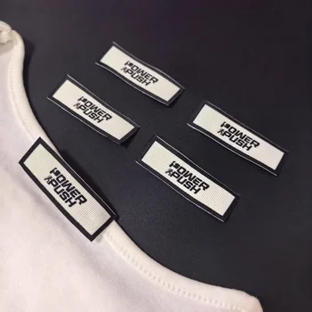 Custom Logo Garment Clothing Labels Woven Neck Labels Brand Name Tags Garment Labels