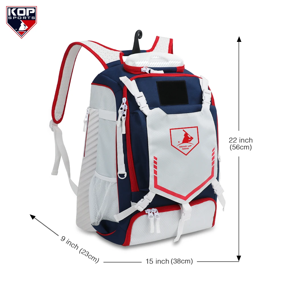 Sac à Dos De Baseball 30L - Compartiment à Chaussures Et Poche à Batte - Noir - Unisexe