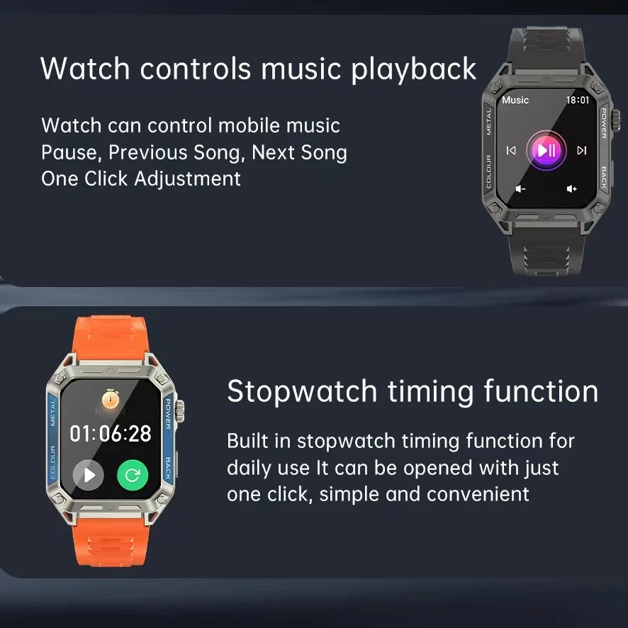 Ips Color Screen Full Touch Screen GA33 Sports Smart Watch Android Iso Compatible Outdoor Multi Sport Mode Smart Watch