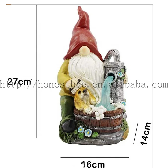 Statua Gnomo Motociclista Per Giardino - In Resina Impermeabile, Dimensioni 30x20x16 Cm, Decorazione Divertente Per Esterni