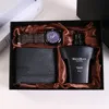 4-piece set-black-watch perfume wallet-exquisite gift box