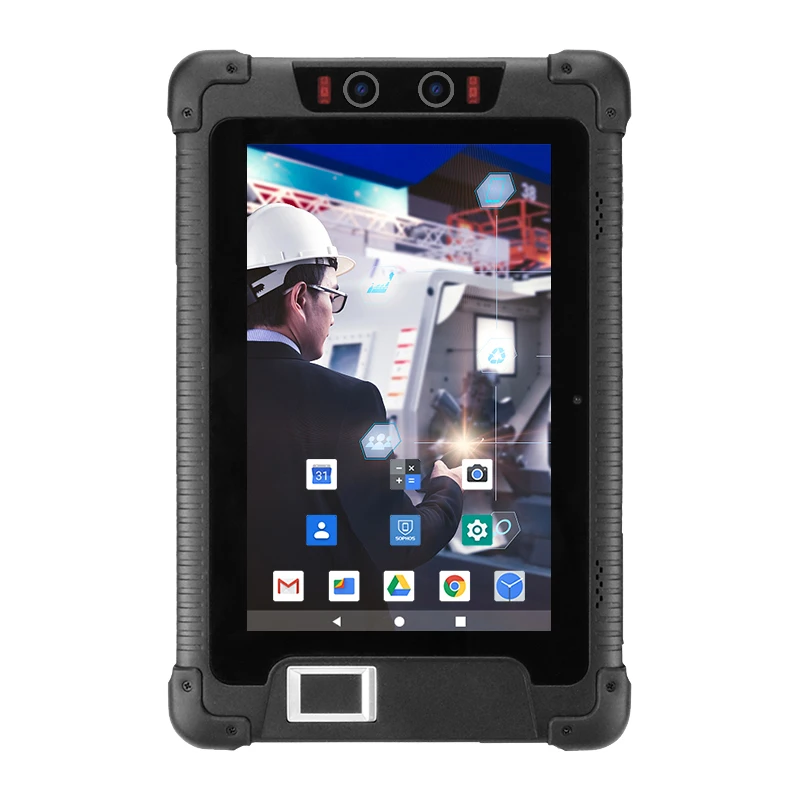 YC-1801B頑丈な指紋1000 Nit AndroidタブレットPCタブレット8インチ