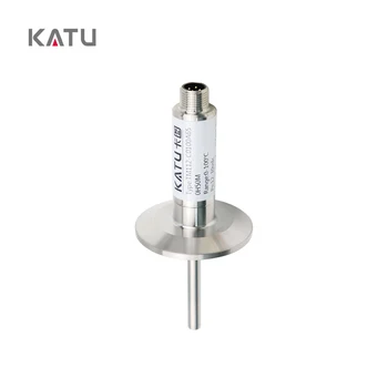 KATU TM112  factory wholesale food grade  IP65 customized length stainless probe PT100 temperature  transmitter