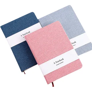 Wholesale Linen Sublimation Journals Custom Linen Fabric Notebook Environmental Friendly Planner Diary
