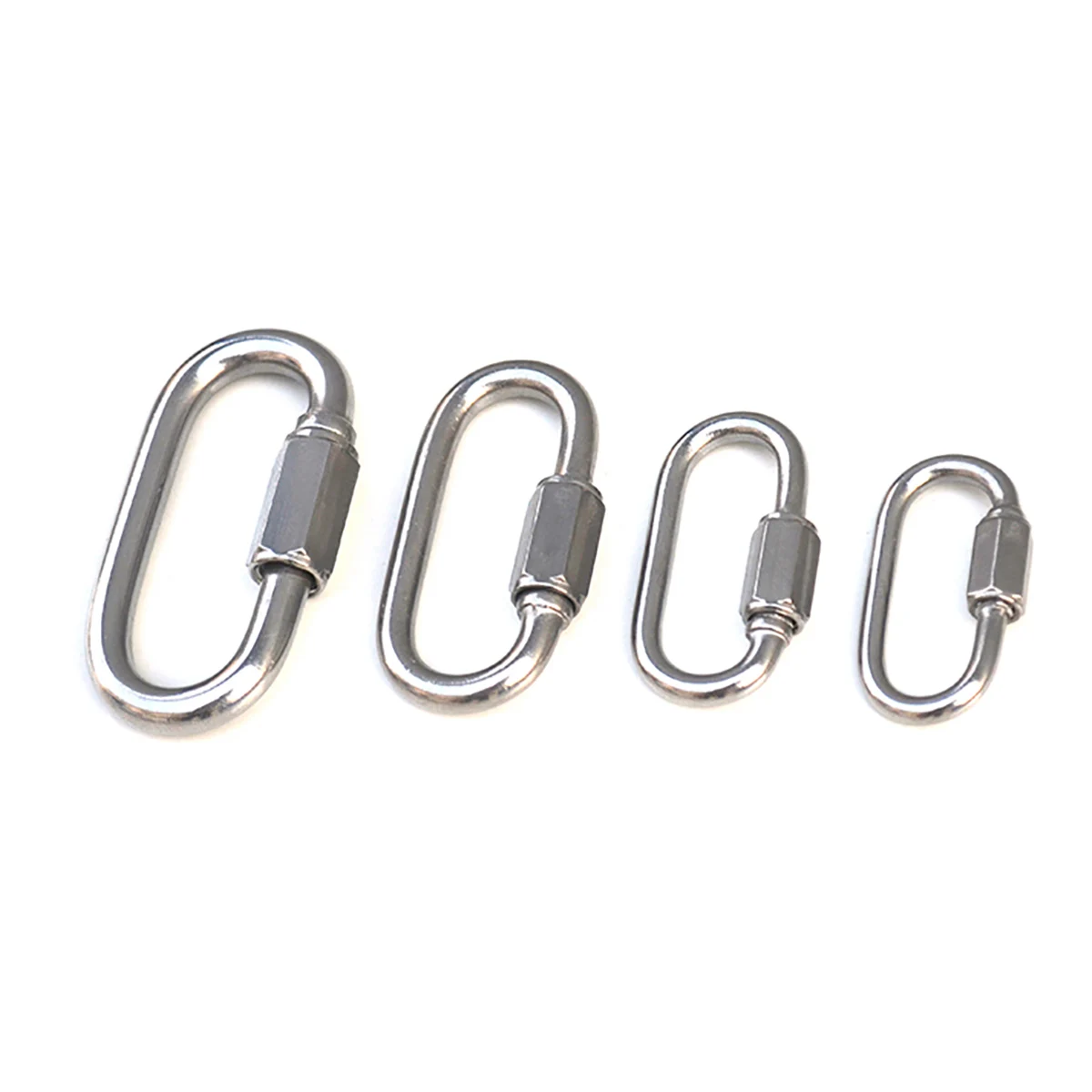 304 316 Stainless Steel Oval Quick Links Safety Snap Hook Climbing ...