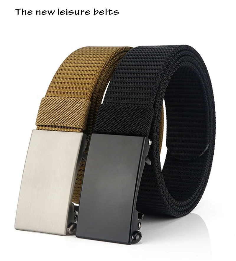 Cintura Uomo In Nylon Regolabile - 2 Pezzi Con Fibbia Metallica - Militare E Sportiva - Foto 13