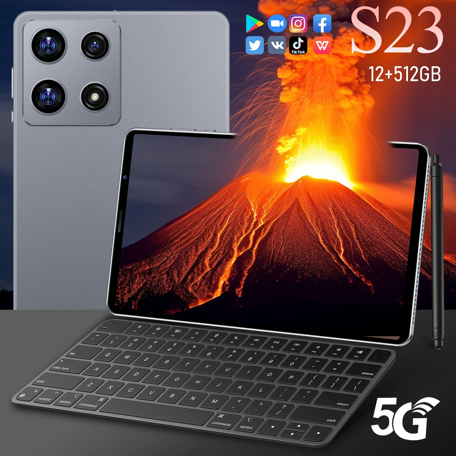 Original 10.1 Inch Tablet PC - Android Gaming & Productivity