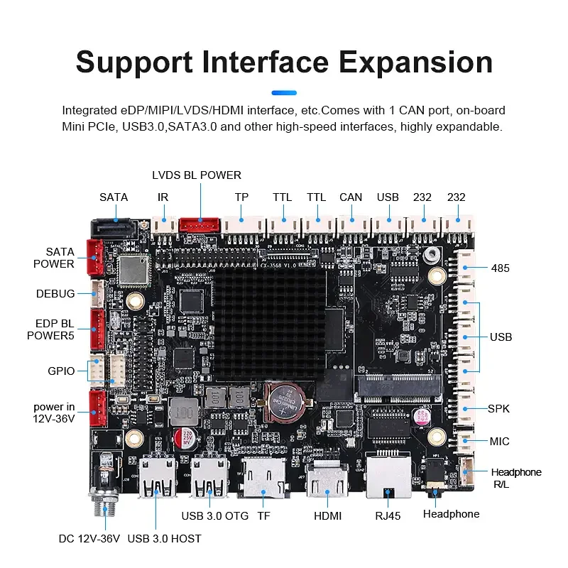 Rockchip Android Mainboard Rk3588 4k Android Pcb Motherboard Rk3399