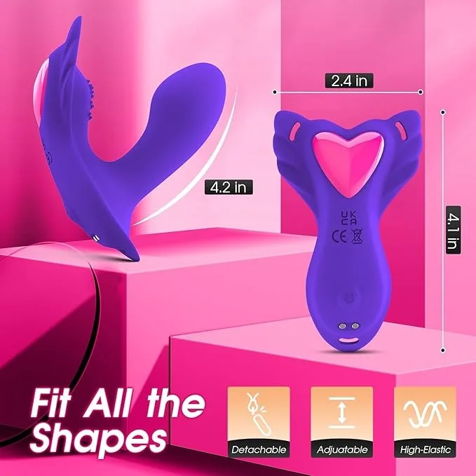 Smart Control Strap-on 9 Vibration Modes Outdoor Hidden 3 in 1 Wearable G Spot Stimulation Panty Butterfly Vibrators
