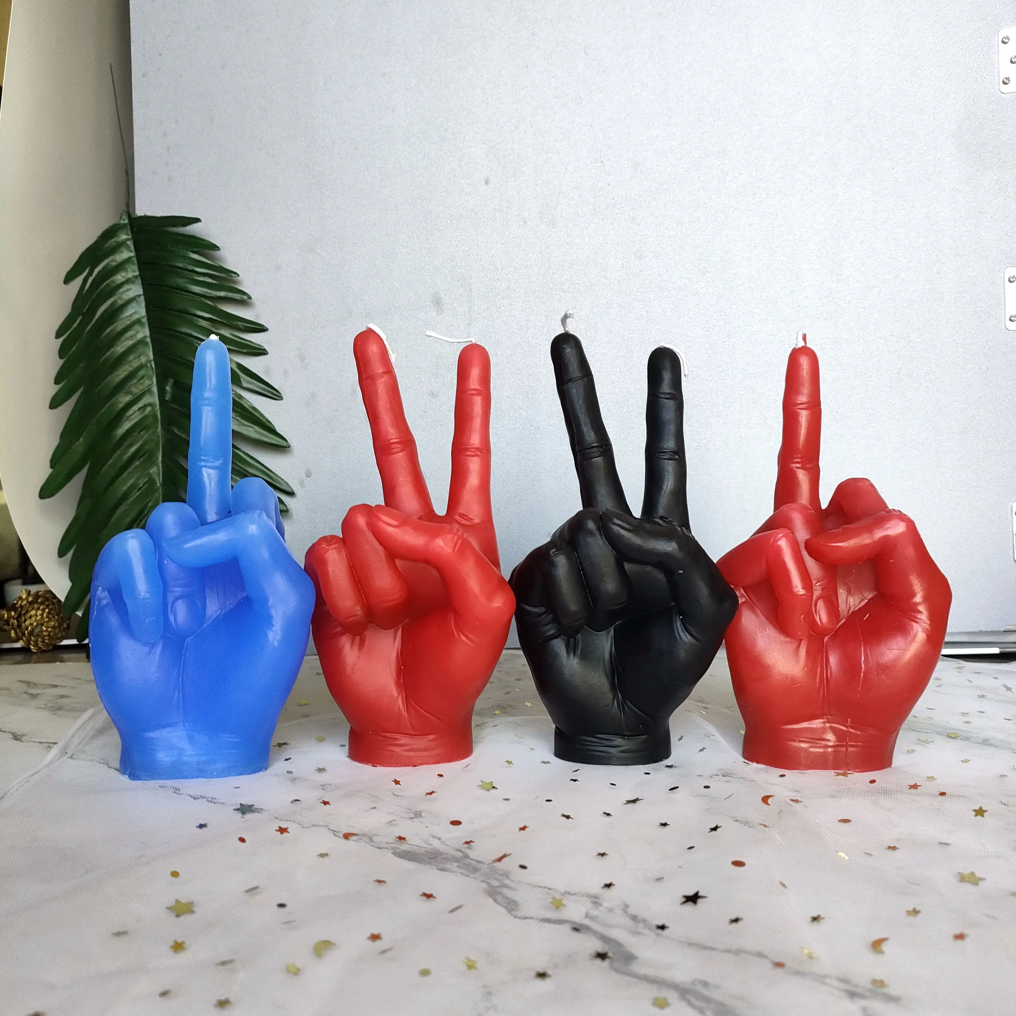 Custom Handmade 3d Finger Sculptural Candle Custom Shaped Candles