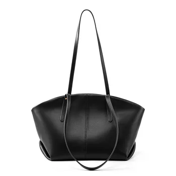 Manufacture Original Design Custom-Made Ladies Leather Hand Tote Bag Women's Leather Bag Fashionable Shoulder Leather Handbag