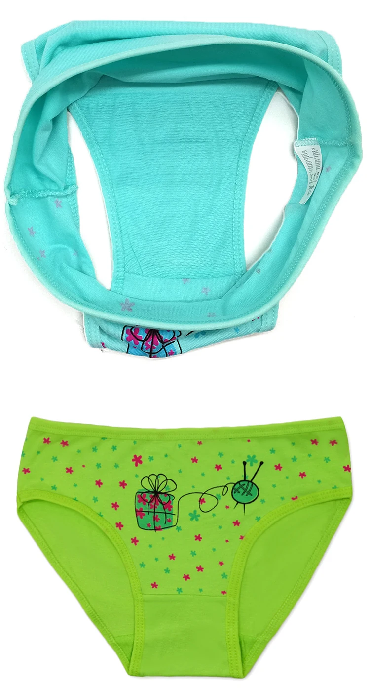 High Quality Cotton Panty Underwear 412 Years Girl Cute Print Panties