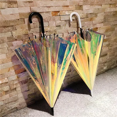 P263 Holographic Umbrella - Dazzling Rainbow Fashion