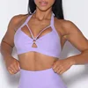 purple sports bra