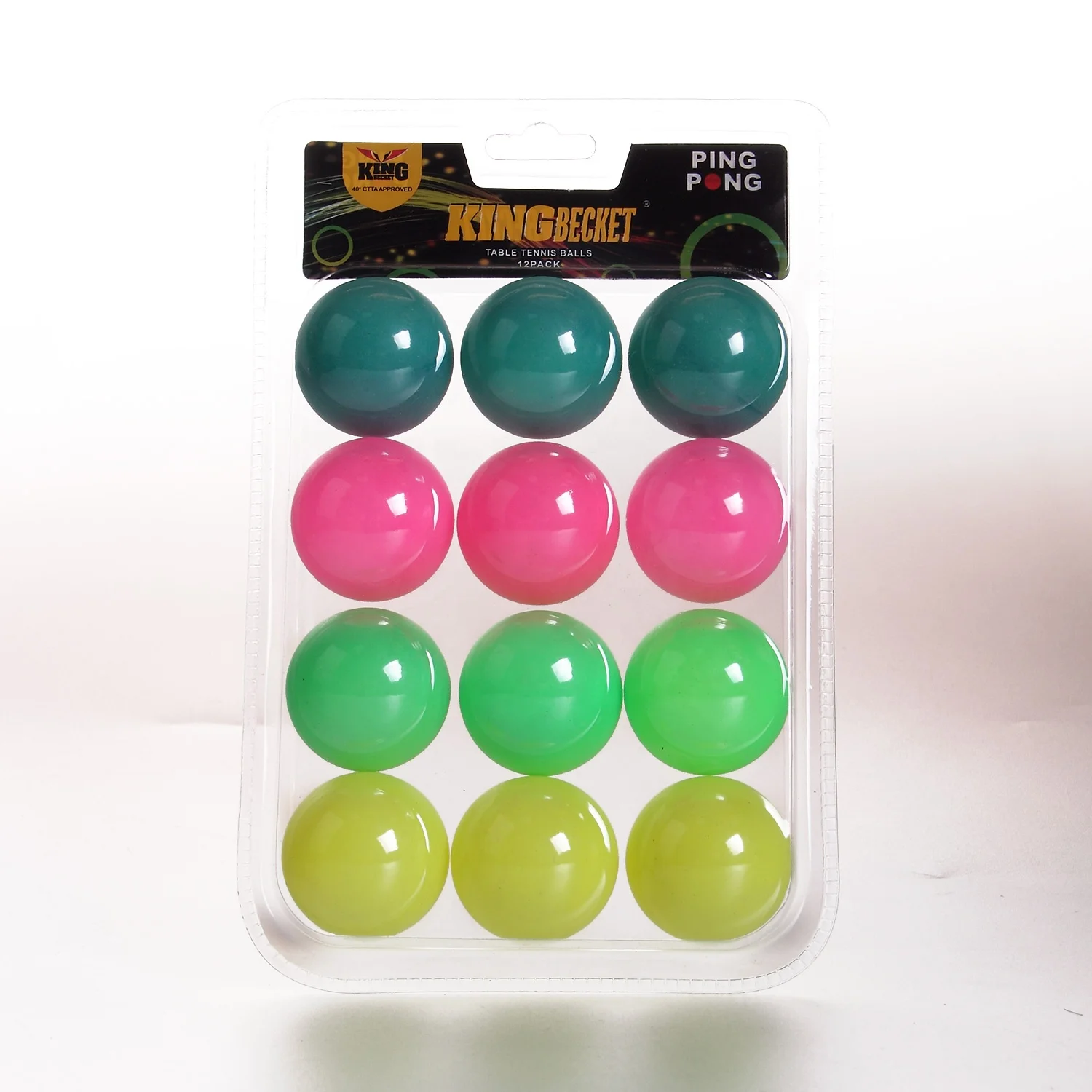 Factory Direct Sale Customized Oem Accept 40mm Seamless pp Blister Packed Table Tennis Ball