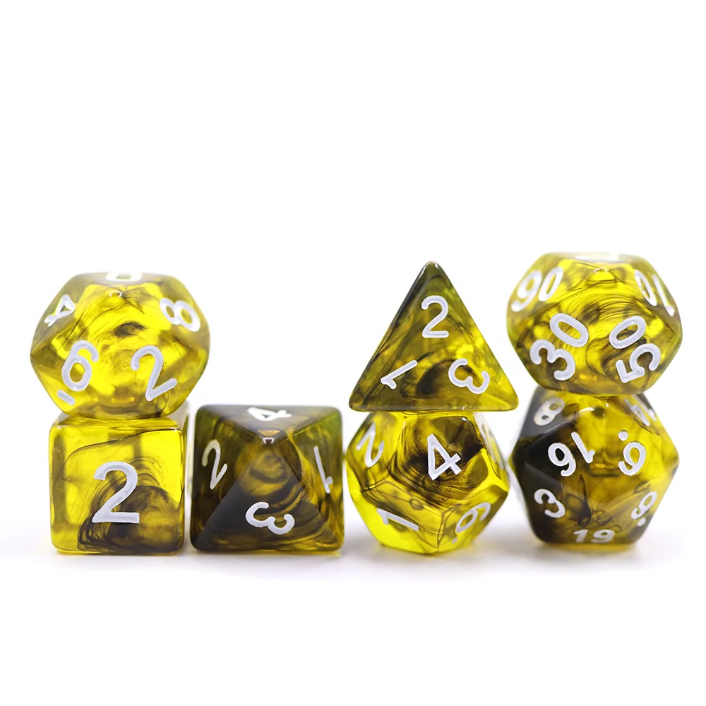 Custom Polyhedral Acrylic RPG D&D Dice for DND Games