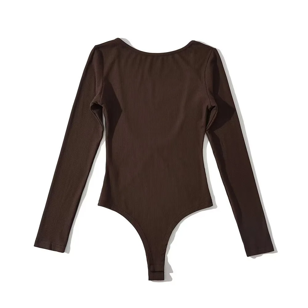 2023 New Women Long Sleeve Bodysuits Leotards Anime Girls Swimsuit Photos Sexy Solid  Lingerie Body Suits  Manufacturer
