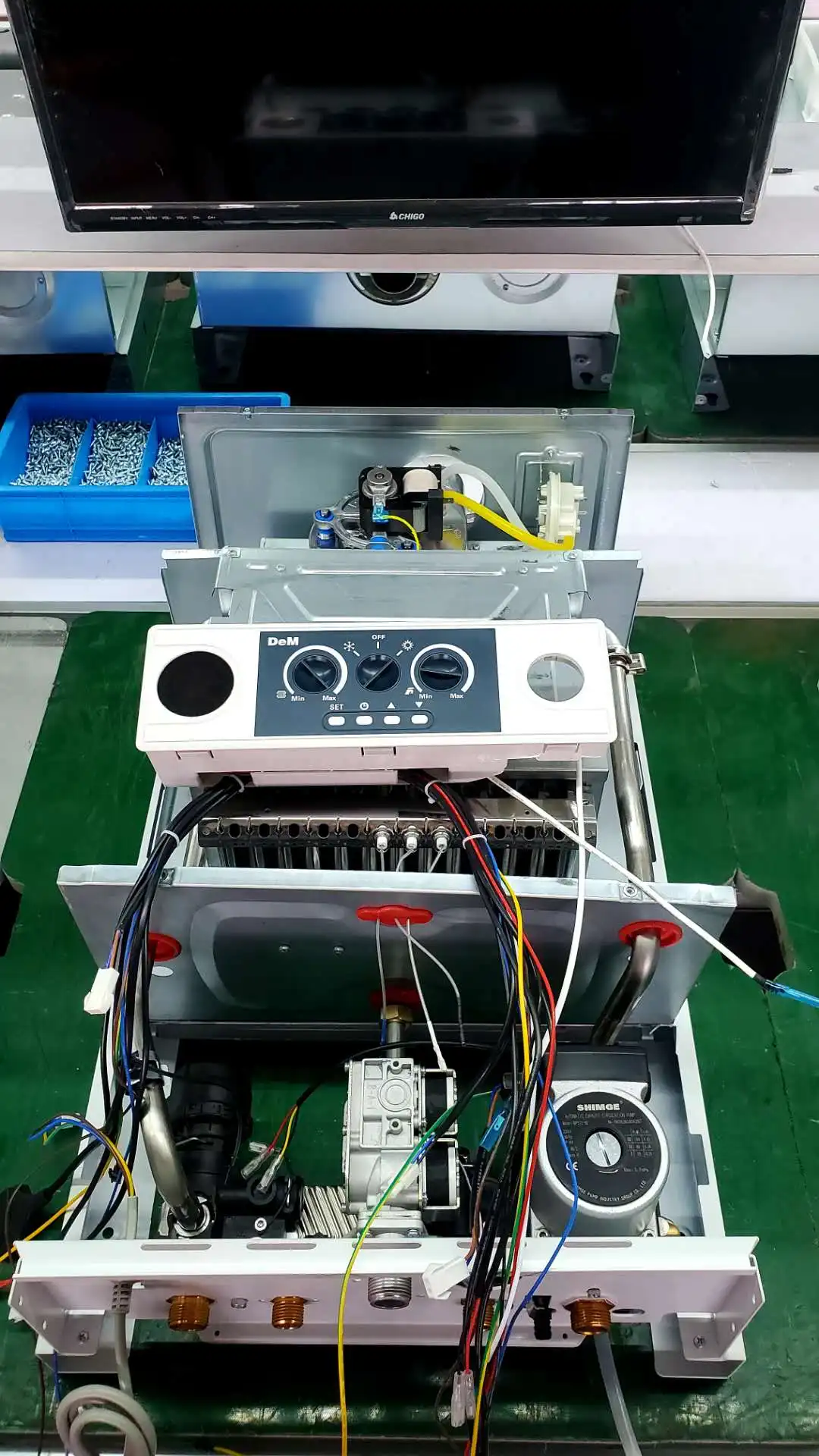 Gas Heater Wall Hung Boiler Heat Exchangers 20KW 24KW Combi Gas