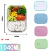 Large rectangular two-divided 1000ml