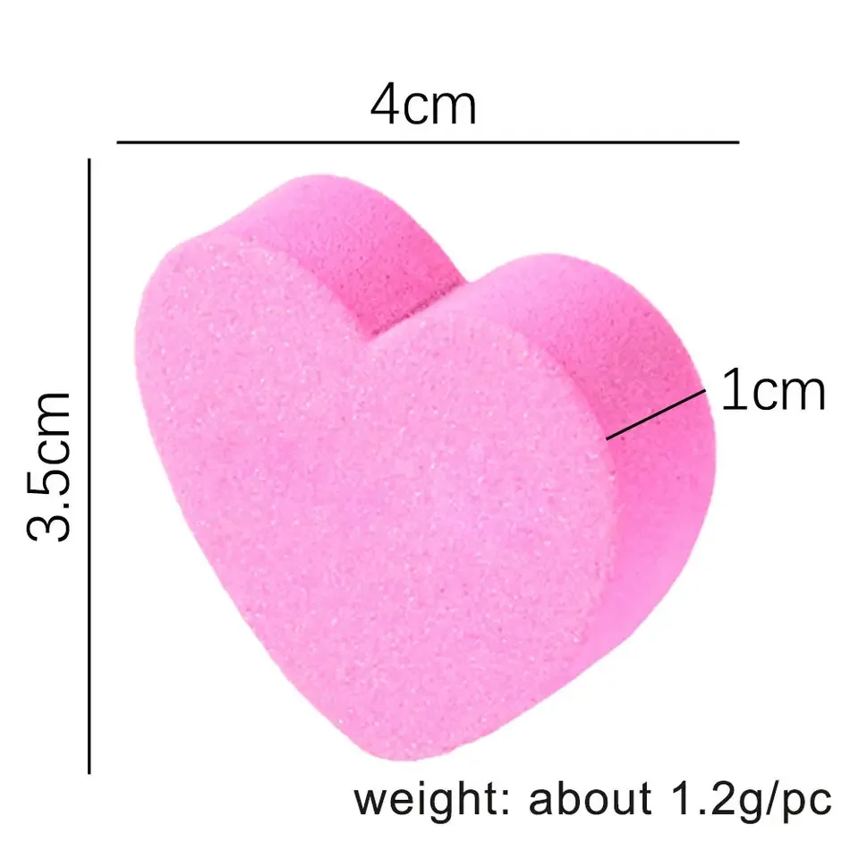 Bin Wholesale Baby Nail Pink Heart Nail Buffer Cheap Price Custom Logo