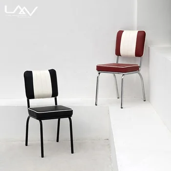 ダイナーチェア 商業アメリカンスタイルの寝椅子メタルレストランダイニングダイナー