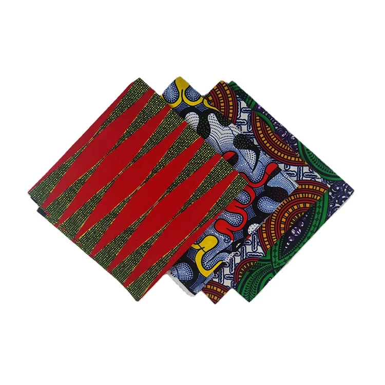 Hand Towel African Wax Print Fabric and Cotton Terry Cloth 