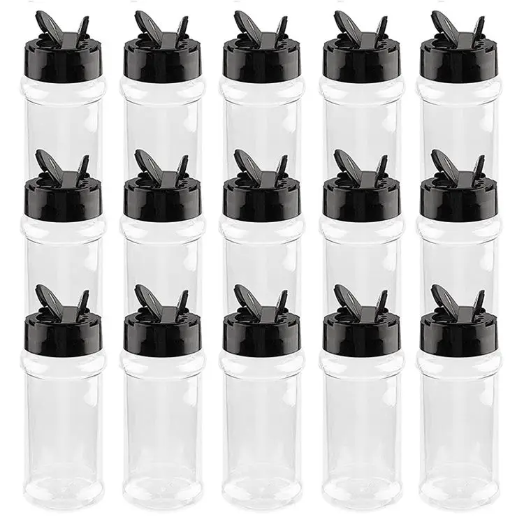 Color Box 80-360ml Herbs Spice Tools Empty Spice Packaging Salt Shaker Plastic Spice Bottle Jars Bottles 50 Gramz Masala Plastic