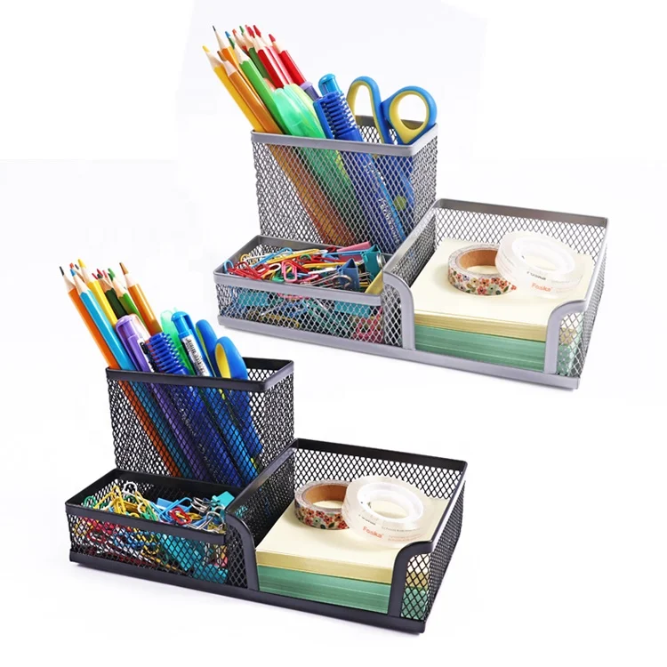 Metal Mesh Office Desk Stationery Pen And Paper Envelope Holder 17.5 X – [C3 ] Manchester Wholesale