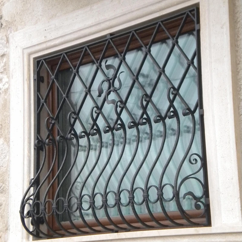 Modern Decorative Iron Window Grill Design - Stylish & Eco