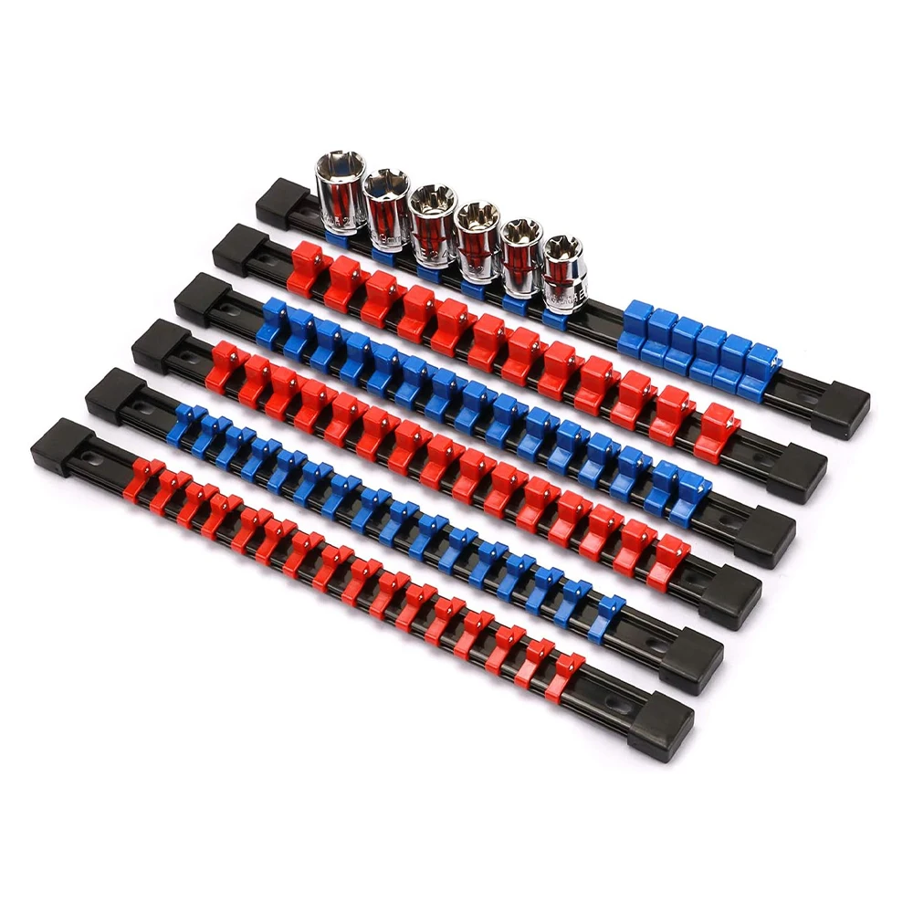 Premium Quality 6-Piece Heavy Duty Socket Racks Holder Kit for Socket ...