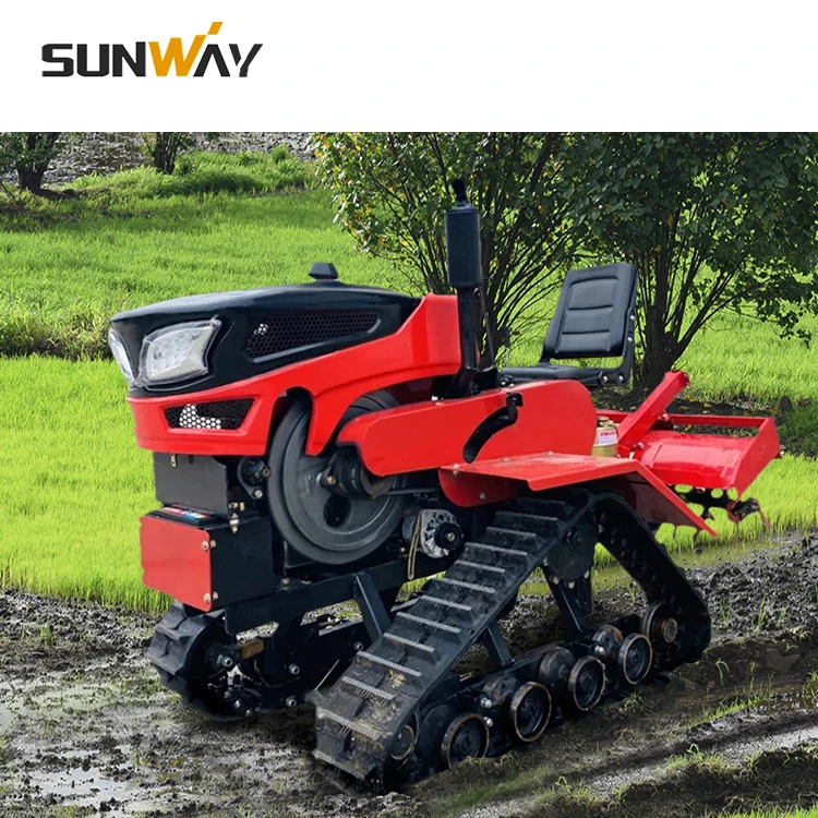 China 30 in 1 Multifucitonal Mini Farm Crawler Tractor With Tiller Rotavator Price in Philippines