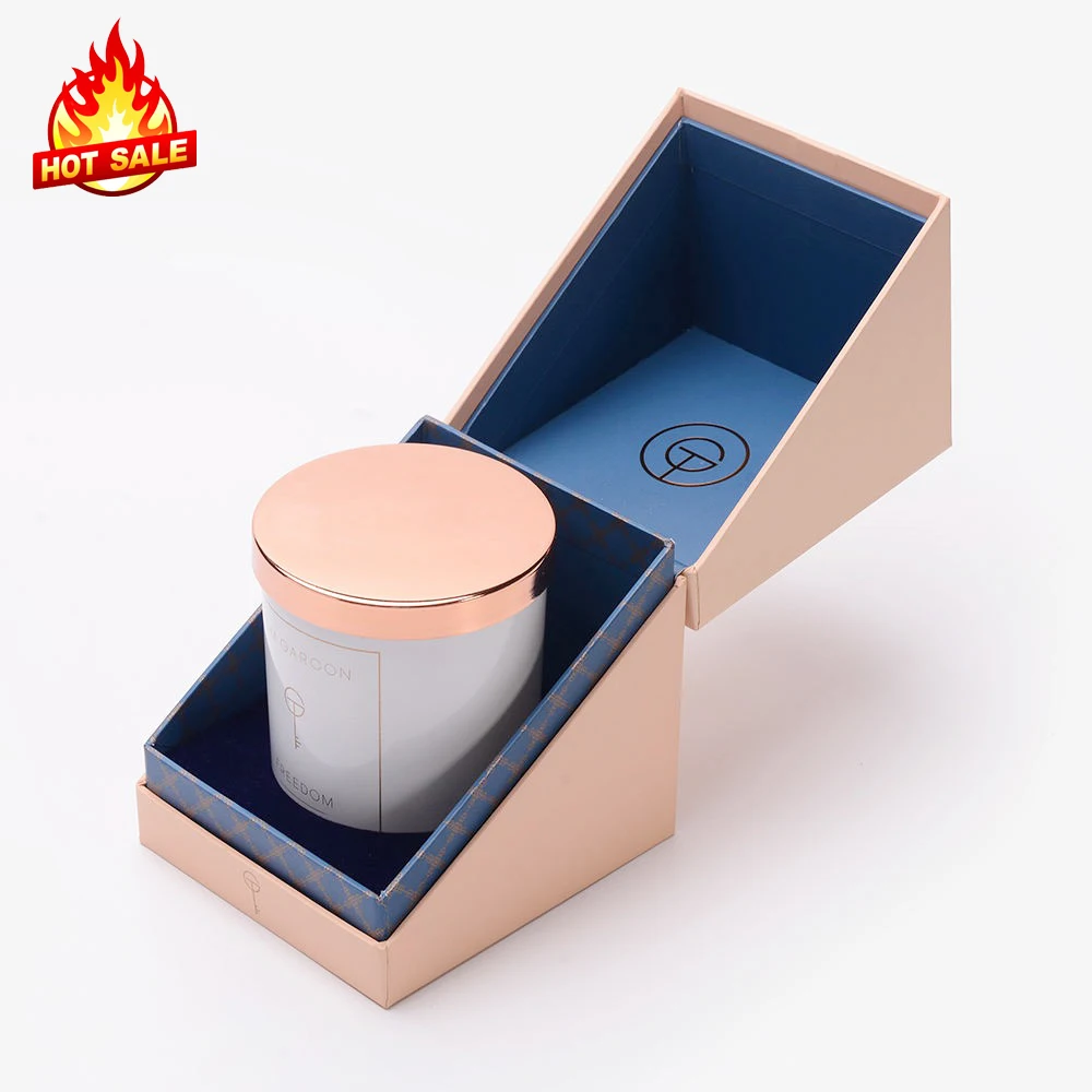 
Лидер продаж, роскошная Экологически чистая переработанная Крафтовая черная круглая банка под заказ, набор из бумаги, подарочная упаковочная коробка для свечей 