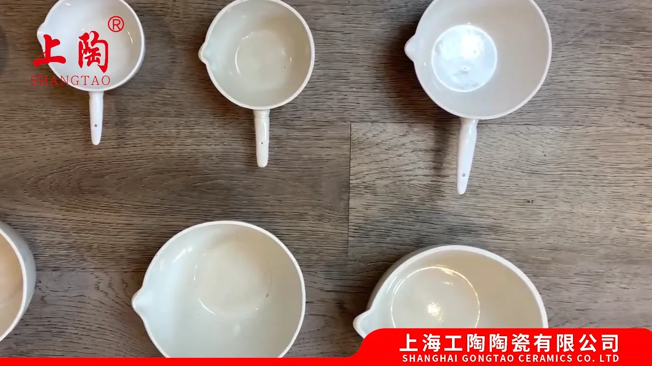 500ml High Temperature Low Wall Crucible Experimental Alumina