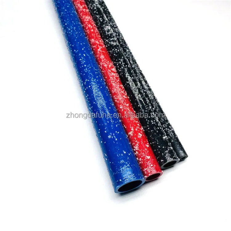 product high strength frp pipe light weight fireproof fiberglass tube with sandblasting for support green plant-2
