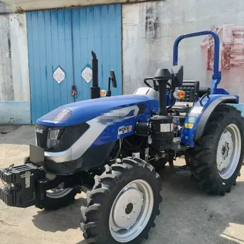 Agricultural Wheeled Four-Wheel Drive Tractors Ploughing Machines Paddy and Dry Land Soil Loosening Rotary Tiller