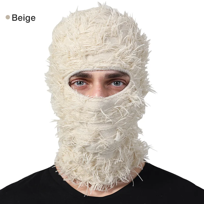 JX Custom One Eye Mask Knit Full Face Shiesty Mask Fuzzy Ski