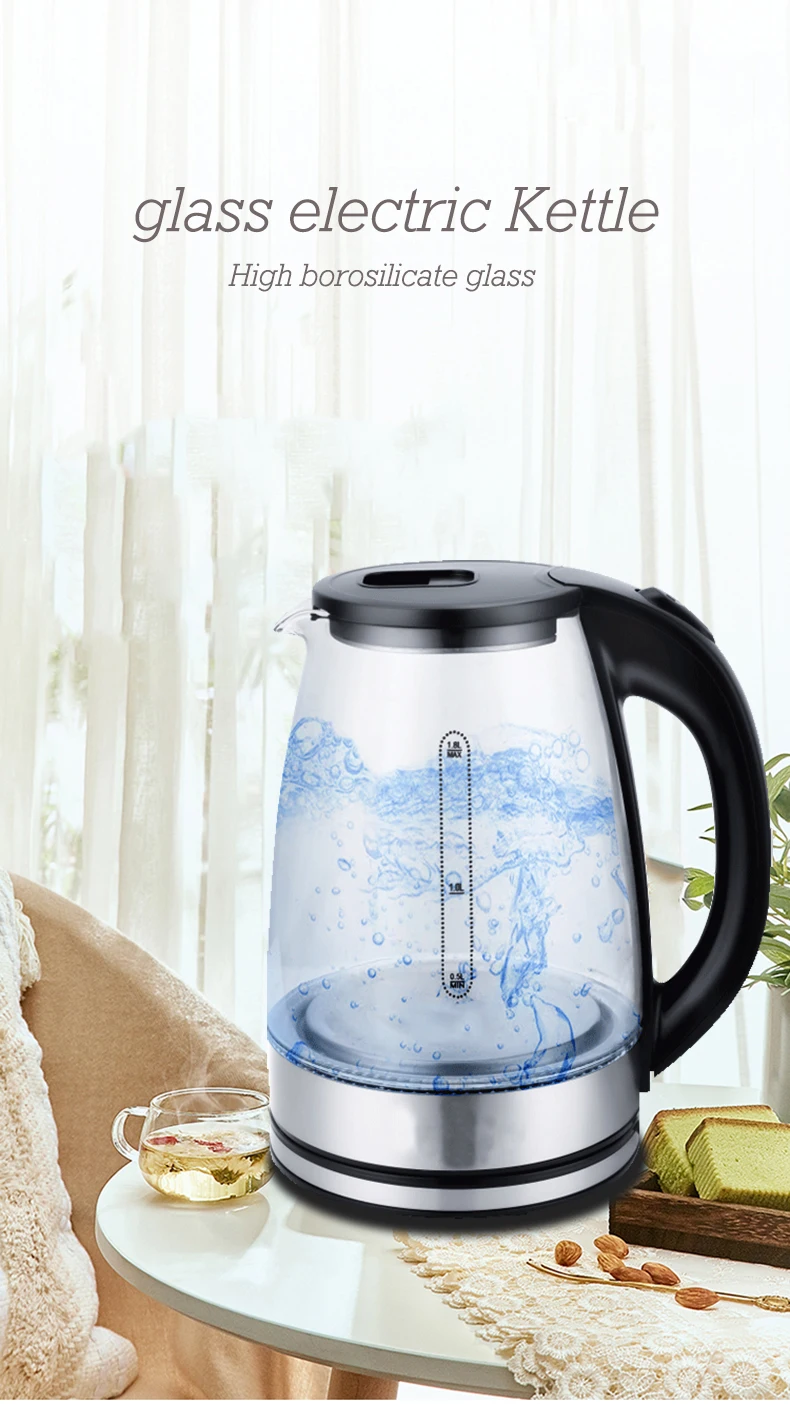 Kettles 2.0 Litres Glass Kettle with Led Light for sale in