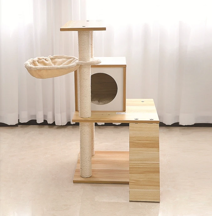 Small Outdoor House Eu Natural Paradise Cat Tree With Good Quality