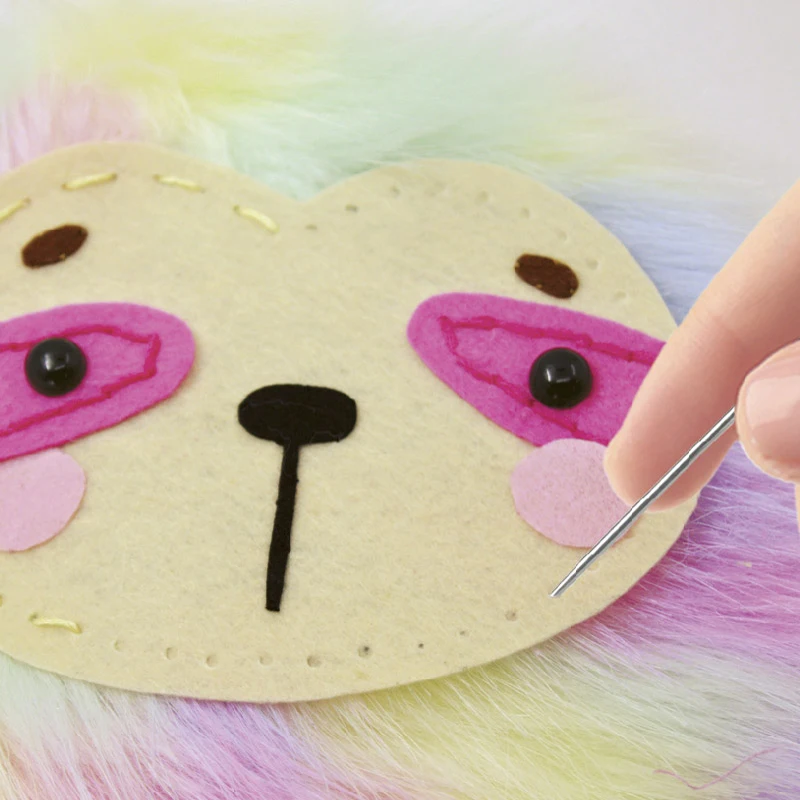 Diy Toys Furry Pillow Set Sewing Kit Educational Arts And Crafts Kit