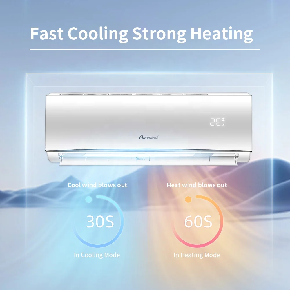 TCL High Quality 9000 12000 18000 24000 Btu Wall Mount Split Air Conditioners R32 R410a Household Air Conditioner Wifi Control