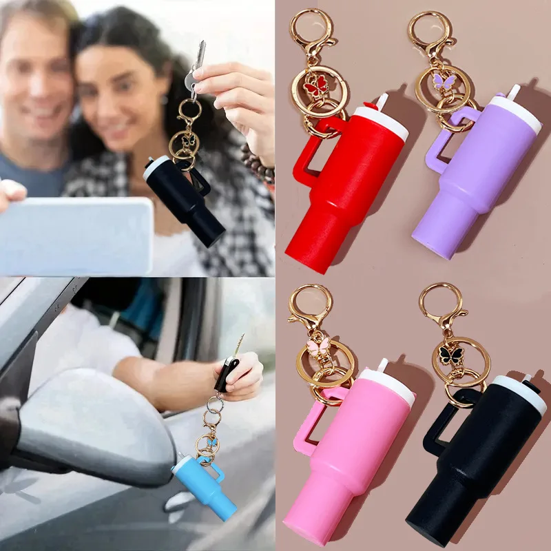 Dreaweet Portable Chapstick & Hand Sanitizer Holder Keychain Set Of 2 For Women & Girls - View #3