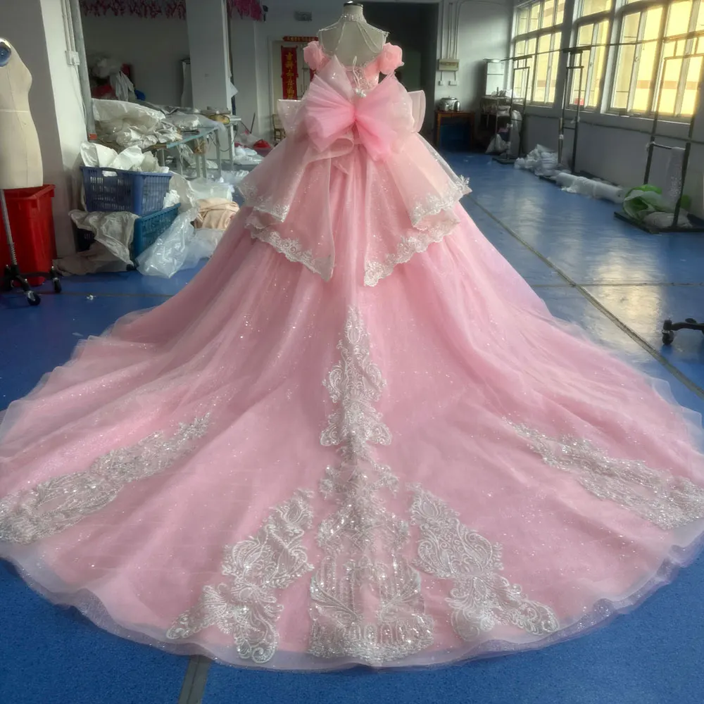 wedding dress with hot pink KissProm Mermaid Sweetheart Tulle Lace Prom Dress, / 2 Normal Hemline Pink Wedding Dresses Are Having