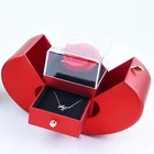 Jewelry Wholesale New Design Custom Luxury Acrylic Transparent Soap Flower Earring Jewelry Storage Box Packaging