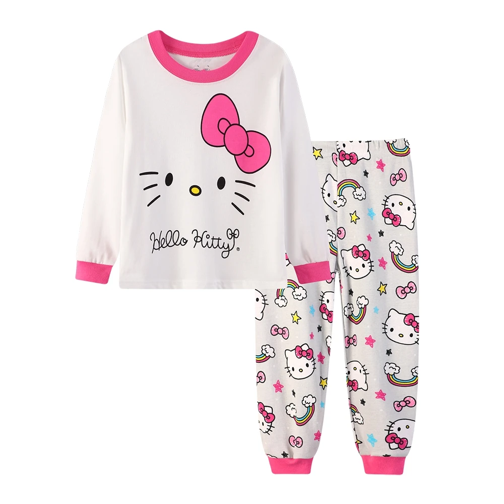 2-7 Years Kids Girls Carton Sleepwear Pajamas Children Pajamas Sets ...