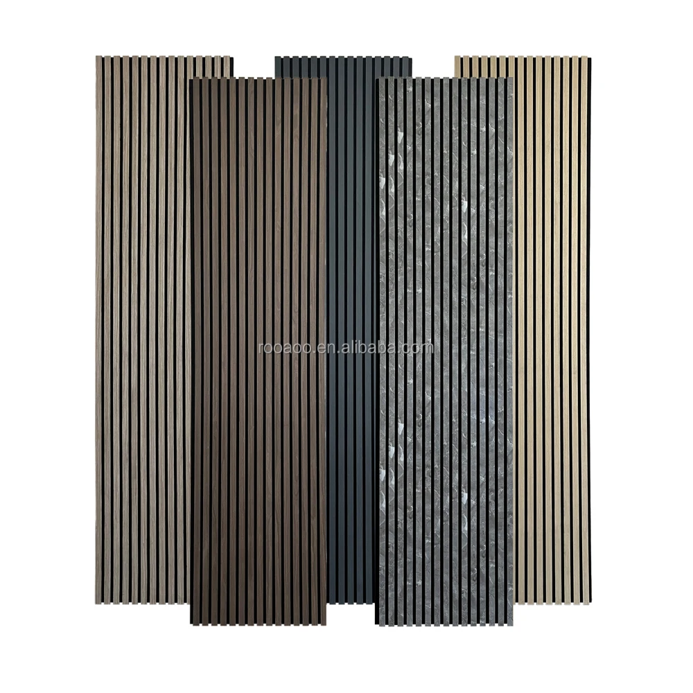 Photo inspiration: Acoustic Panels For Luxury Penthouse Apartments Reference: 3D Wood Slat Acoustic Panels