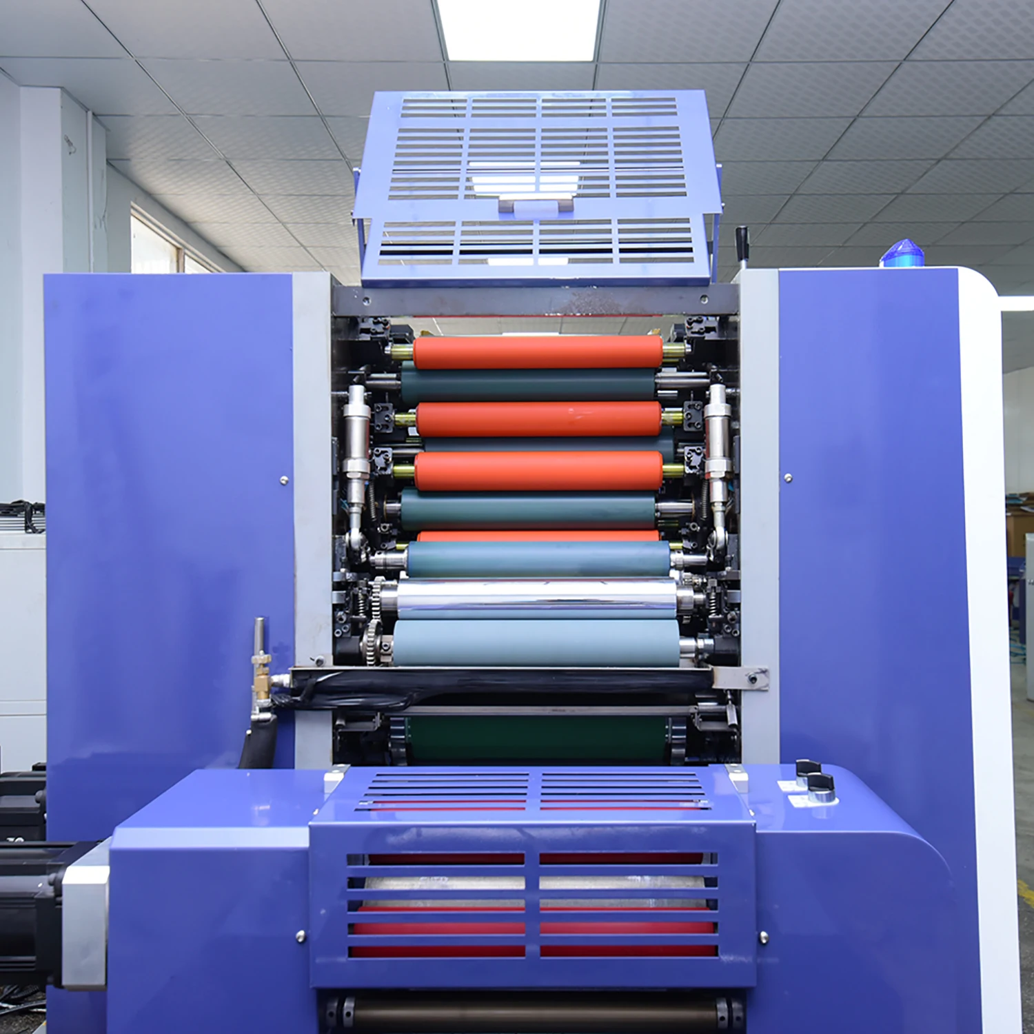 Offset Printer Price 4 Color Offset Printing Machine High Speed Plastic Film Roll to Roll Rotary Label Printing Machine