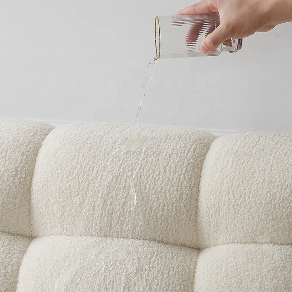 Tianhang мебель фабрика прямые продажи новейшего дизайна белого ягненка торт бархатная ткань крем хлеб гостиничные