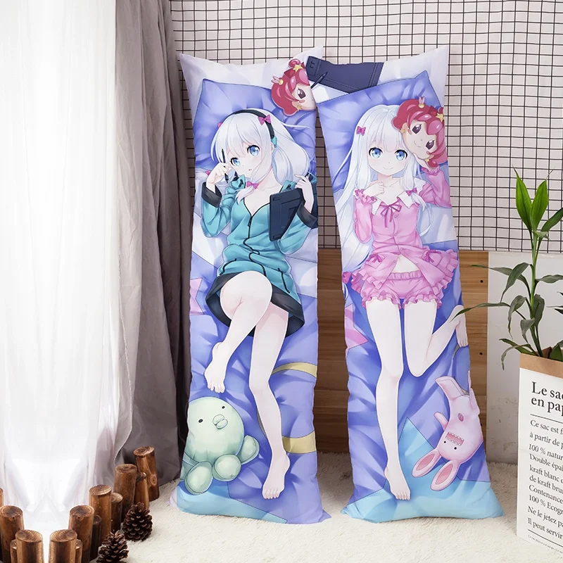 Custom 2 Way Soft Polyester Japanese  Decorative Pillow Case Dakimakura 150*50 cm Custom  Anime Body Pillow